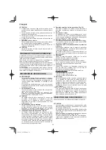 Предварительный просмотр 54 страницы HIKOKI C 8FSE Handling Instructions Manual