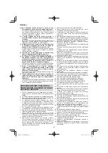 Предварительный просмотр 58 страницы HIKOKI C 8FSE Handling Instructions Manual