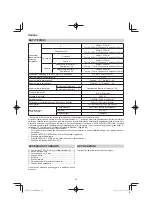 Preview for 60 page of HIKOKI C 8FSE Handling Instructions Manual