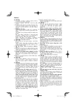 Предварительный просмотр 62 страницы HIKOKI C 8FSE Handling Instructions Manual