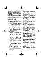 Preview for 68 page of HIKOKI C 8FSE Handling Instructions Manual