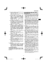 Предварительный просмотр 69 страницы HIKOKI C 8FSE Handling Instructions Manual