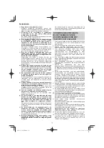 Preview for 70 page of HIKOKI C 8FSE Handling Instructions Manual