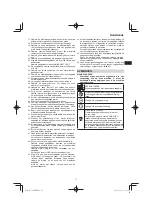 Предварительный просмотр 71 страницы HIKOKI C 8FSE Handling Instructions Manual