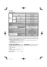 Предварительный просмотр 72 страницы HIKOKI C 8FSE Handling Instructions Manual