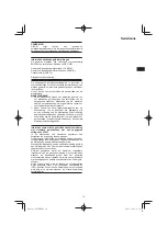 Предварительный просмотр 79 страницы HIKOKI C 8FSE Handling Instructions Manual