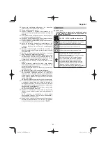 Предварительный просмотр 83 страницы HIKOKI C 8FSE Handling Instructions Manual