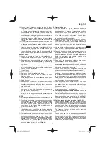 Предварительный просмотр 87 страницы HIKOKI C 8FSE Handling Instructions Manual