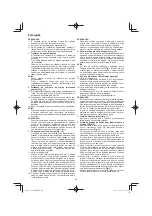 Предварительный просмотр 98 страницы HIKOKI C 8FSE Handling Instructions Manual