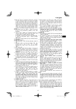 Предварительный просмотр 99 страницы HIKOKI C 8FSE Handling Instructions Manual