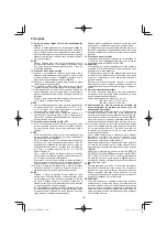 Предварительный просмотр 100 страницы HIKOKI C 8FSE Handling Instructions Manual