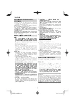 Preview for 102 page of HIKOKI C 8FSE Handling Instructions Manual