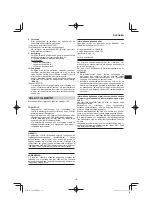 Предварительный просмотр 113 страницы HIKOKI C 8FSE Handling Instructions Manual