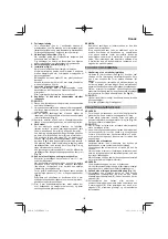 Предварительный просмотр 119 страницы HIKOKI C 8FSE Handling Instructions Manual