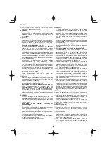 Предварительный просмотр 120 страницы HIKOKI C 8FSE Handling Instructions Manual