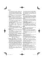 Preview for 122 page of HIKOKI C 8FSE Handling Instructions Manual