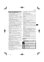 Предварительный просмотр 127 страницы HIKOKI C 8FSE Handling Instructions Manual