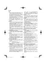 Предварительный просмотр 132 страницы HIKOKI C 8FSE Handling Instructions Manual