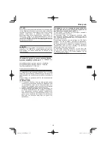 Preview for 157 page of HIKOKI C 8FSE Handling Instructions Manual