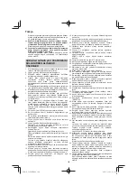 Предварительный просмотр 160 страницы HIKOKI C 8FSE Handling Instructions Manual