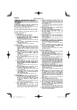 Предварительный просмотр 18 страницы HIKOKI C 8FSHG Handling Instructions Manual