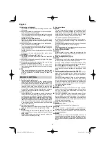 Предварительный просмотр 24 страницы HIKOKI C 8FSHG Handling Instructions Manual