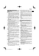 Предварительный просмотр 27 страницы HIKOKI C 8FSHG Handling Instructions Manual