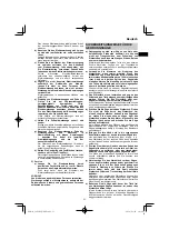 Предварительный просмотр 31 страницы HIKOKI C 8FSHG Handling Instructions Manual