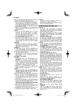 Предварительный просмотр 40 страницы HIKOKI C 8FSHG Handling Instructions Manual