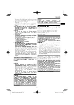 Предварительный просмотр 41 страницы HIKOKI C 8FSHG Handling Instructions Manual