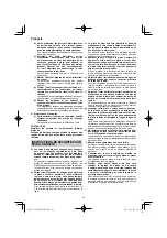 Предварительный просмотр 44 страницы HIKOKI C 8FSHG Handling Instructions Manual