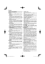 Предварительный просмотр 48 страницы HIKOKI C 8FSHG Handling Instructions Manual