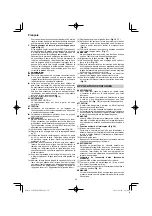 Предварительный просмотр 50 страницы HIKOKI C 8FSHG Handling Instructions Manual