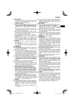 Предварительный просмотр 51 страницы HIKOKI C 8FSHG Handling Instructions Manual