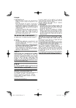 Предварительный просмотр 54 страницы HIKOKI C 8FSHG Handling Instructions Manual