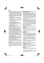 Предварительный просмотр 62 страницы HIKOKI C 8FSHG Handling Instructions Manual