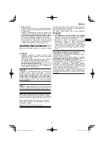 Предварительный просмотр 67 страницы HIKOKI C 8FSHG Handling Instructions Manual