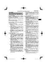 Предварительный просмотр 69 страницы HIKOKI C 8FSHG Handling Instructions Manual