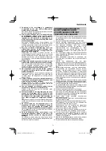 Предварительный просмотр 71 страницы HIKOKI C 8FSHG Handling Instructions Manual