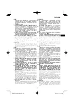 Предварительный просмотр 103 страницы HIKOKI C 8FSHG Handling Instructions Manual