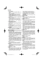 Предварительный просмотр 114 страницы HIKOKI C 8FSHG Handling Instructions Manual