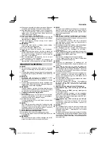 Предварительный просмотр 115 страницы HIKOKI C 8FSHG Handling Instructions Manual