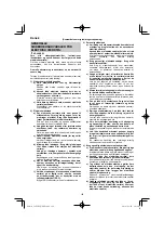 Предварительный просмотр 120 страницы HIKOKI C 8FSHG Handling Instructions Manual