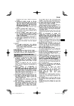 Предварительный просмотр 121 страницы HIKOKI C 8FSHG Handling Instructions Manual