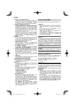 Предварительный просмотр 130 страницы HIKOKI C 8FSHG Handling Instructions Manual