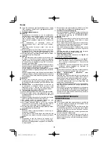 Предварительный просмотр 140 страницы HIKOKI C 8FSHG Handling Instructions Manual