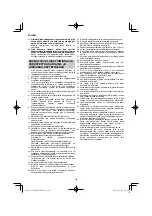 Предварительный просмотр 146 страницы HIKOKI C 8FSHG Handling Instructions Manual