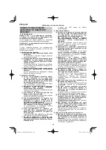 Предварительный просмотр 156 страницы HIKOKI C 8FSHG Handling Instructions Manual