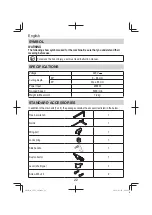 Предварительный просмотр 22 страницы HIKOKI C 9U3 Handling Instructions Manual