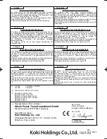 Предварительный просмотр 100 страницы HIKOKI C10FSB User Manual